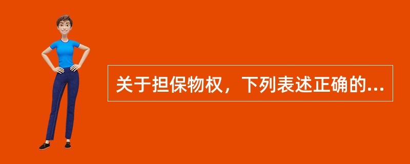 关于担保物权，下列表述正确的是（）。