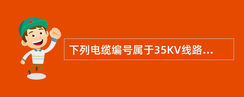 下列电缆编号属于35KV线路间隔的是( )。