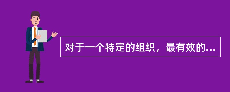 对于一个特定的组织，最有效的组织形式在某种程度上取决于它的战略目标和( )。