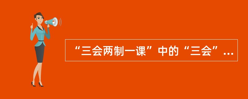 “三会两制一课”中的“三会”指的是：支部团员大会、支部委员会、( )。