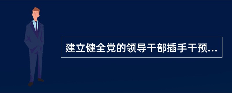 建立健全党的领导干部插手干预重大事项记录制度，发现利用职务便利违规干预( )等问题，应当及时向上级党组织报告。