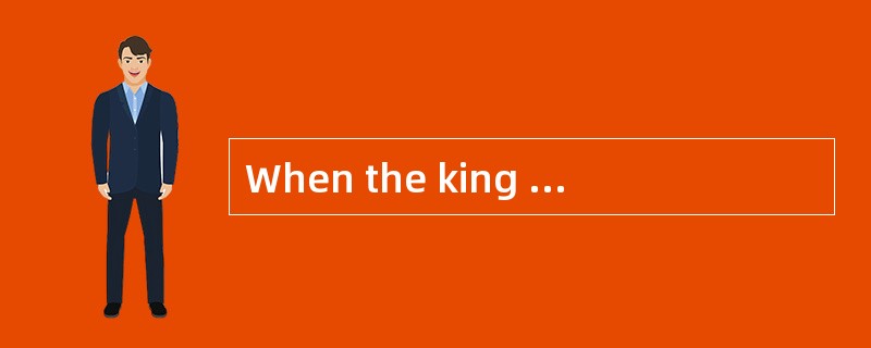 When the king appeared in the crowd， the people cheered and( )way for him.