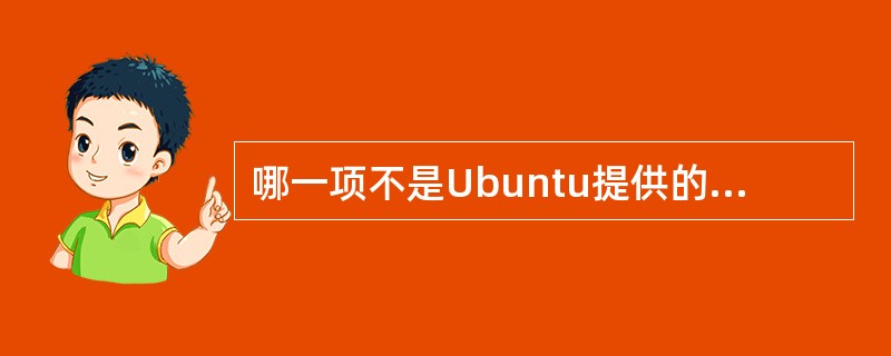 哪一项不是Ubuntu提供的磁盘分区方案( )