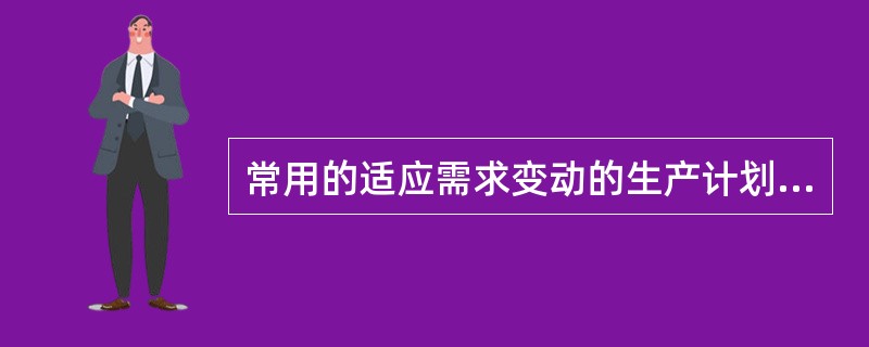 常用的适应需求变动的生产计划方法有( )、线性规划法