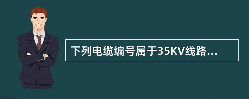 下列电缆编号属于35KV线路间隔的是( )。