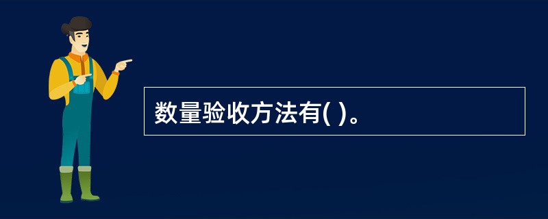 数量验收方法有( )。