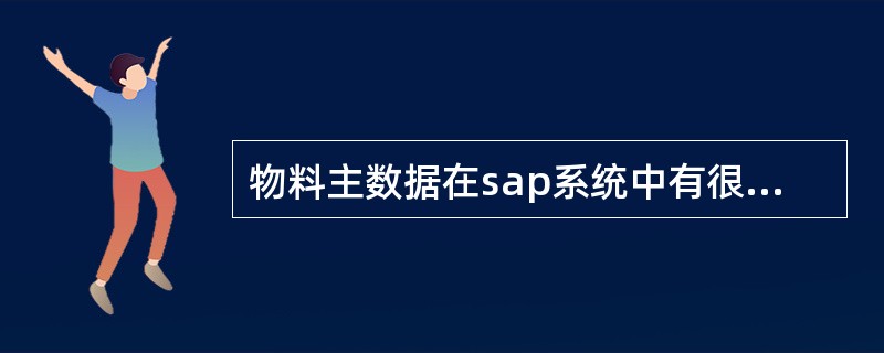 物料主数据在sap系统中有很多视图，以下哪项不是物料主数据会计视图中的信息( )