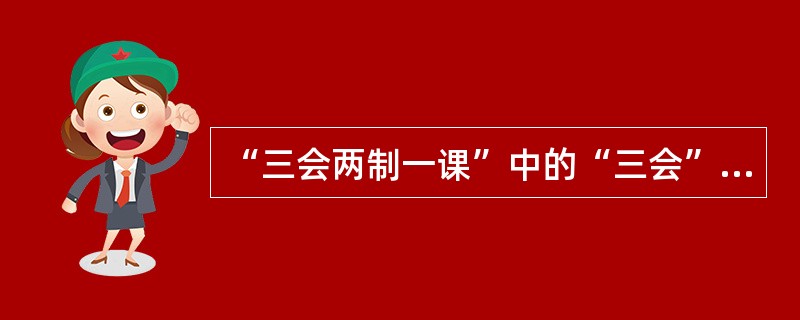 “三会两制一课”中的“三会”指的是：支部团员大会、支部委员会、( )。