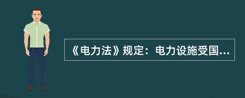 《电力法》规定：电力设施受国家保护。禁止任何单位和个人( )。